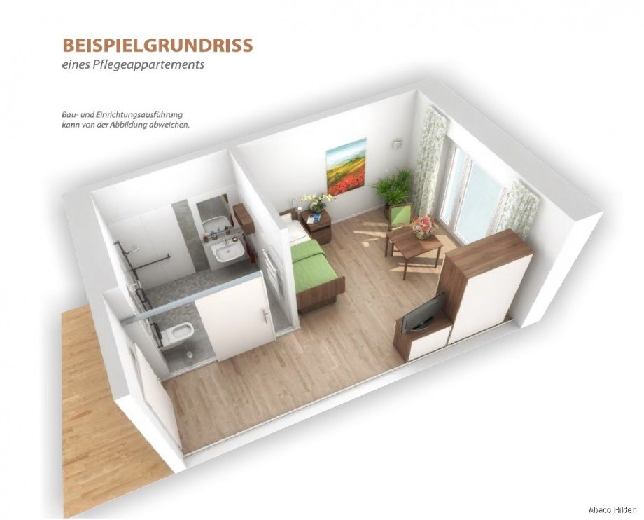 Visualisierung Grundriss Etagenwohnung Ochtrup